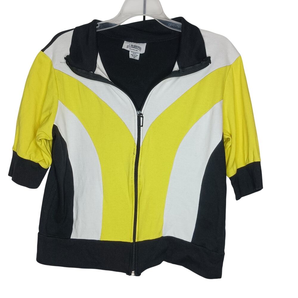 L.C. Fashions Vintage Cropped Zip Up Jacket